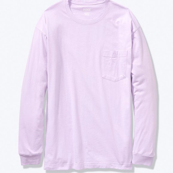 VS PINK LONG SLEEVE CAMPUS TEE - Picture 2 of 4